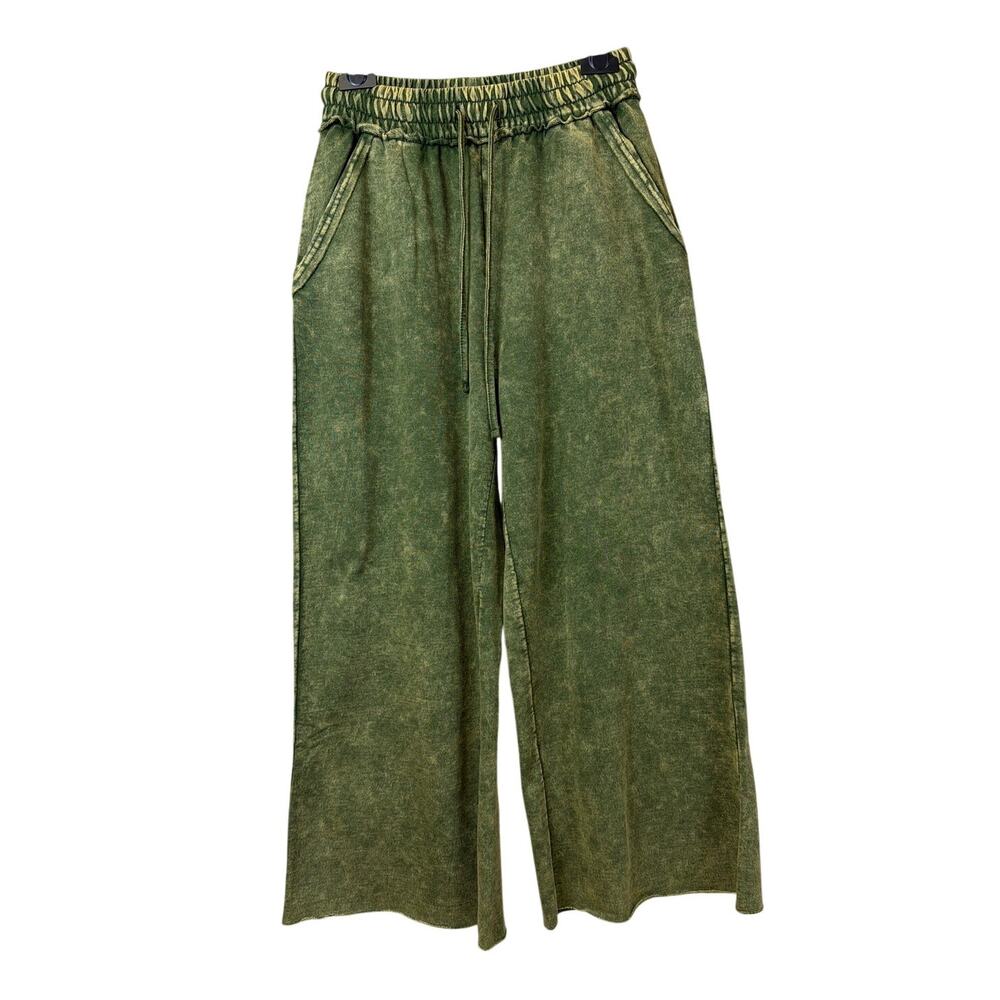 NWT Zenana Army Green Casual Everyday Pant Large (Style 25413)